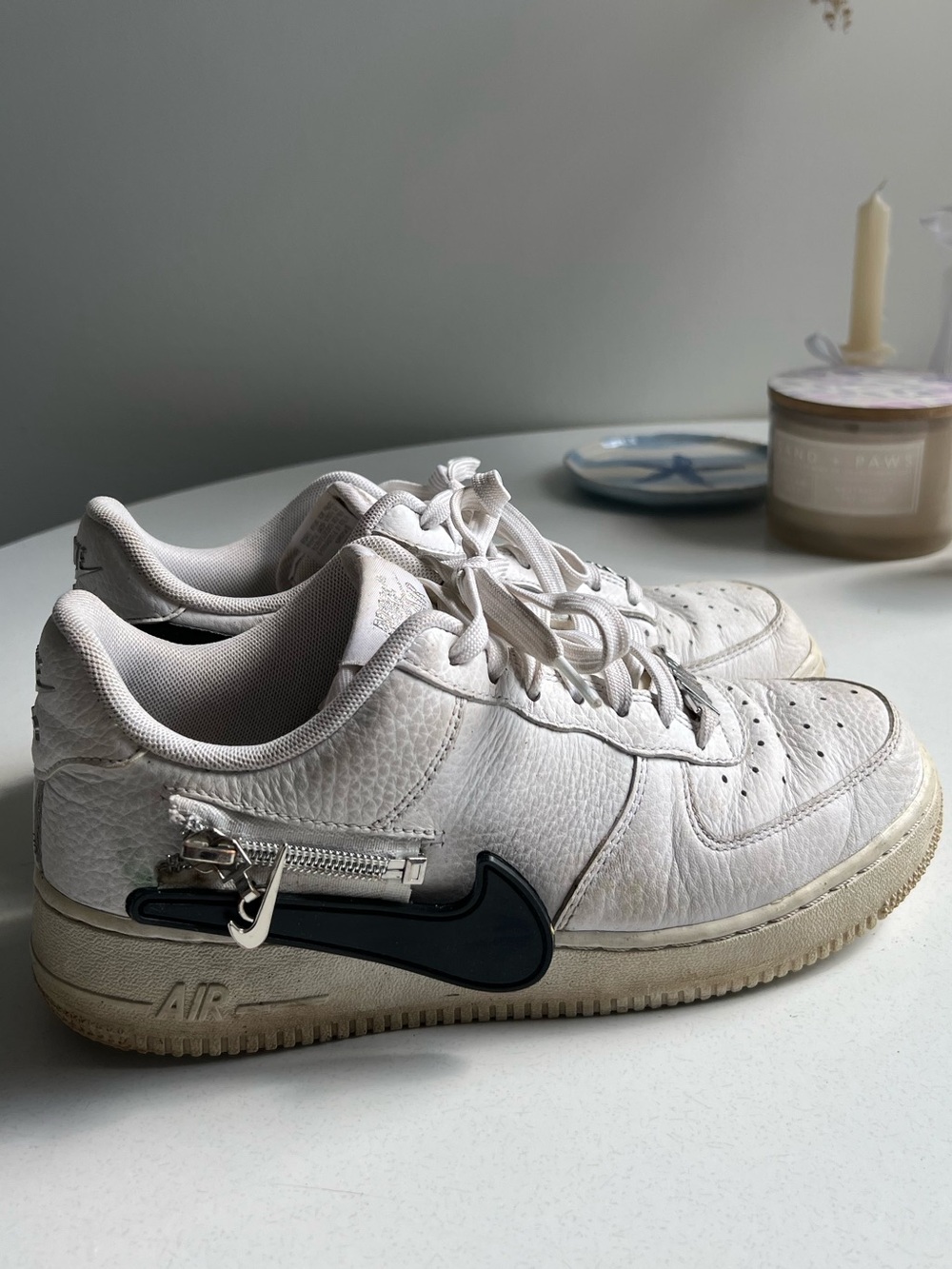 Nike Air Force "Zip Swoosh" White